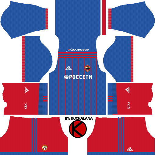 CSKA Moscow kits 2017/2018 - Dream League Soccer - Kuchalana